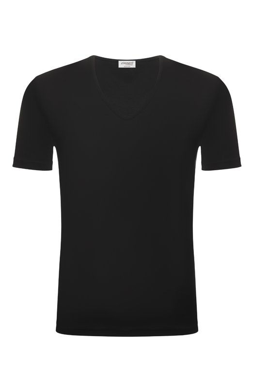 Хлопковая футболка Zimmerli 286-1442 Чёрный 286-1442