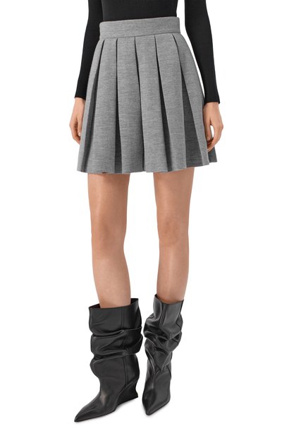 Юбка из шерсти и хлопка BALMAIN, арт. FF0LBB09/JL17, фото 3