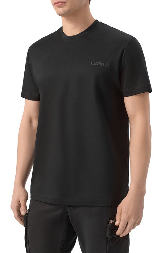 Хлопковая футболка Dirk Bikkembergs BMT1693 Чёрный  BMT1693 Фото 3