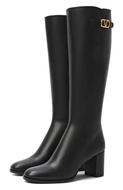 Женские кожаные сапоги vlogo signature 70 VALENTINO, арт. 7W2S0HY0/DSH