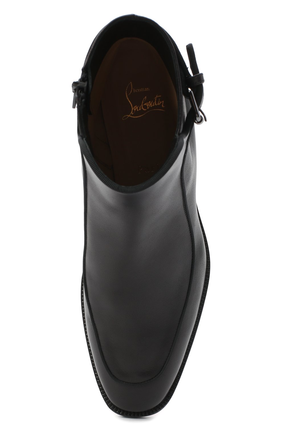 Кожаные ботинки ecritoir CHRISTIAN LOUBOUTIN, арт. ecritoir flat calf/gg, фото 5