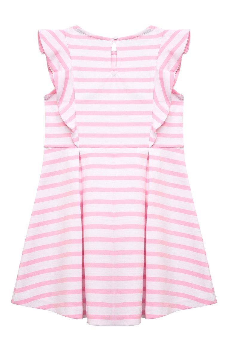 Детское платье POLO RALPH LAUREN розового цвета, арт. 312859886 | Фото 2 (Рукава: Короткие; Материал внешний: Синтетический материал; Региональные ограничения белый список (Axapta Mercury): RU, Не проставлено; Материал сплава: Проставлено; Драгоценные камни: Проставлено; Случай: Повседневный; Ростовка одежда: 5 лет | 110 см, 6 лет | 116 см)