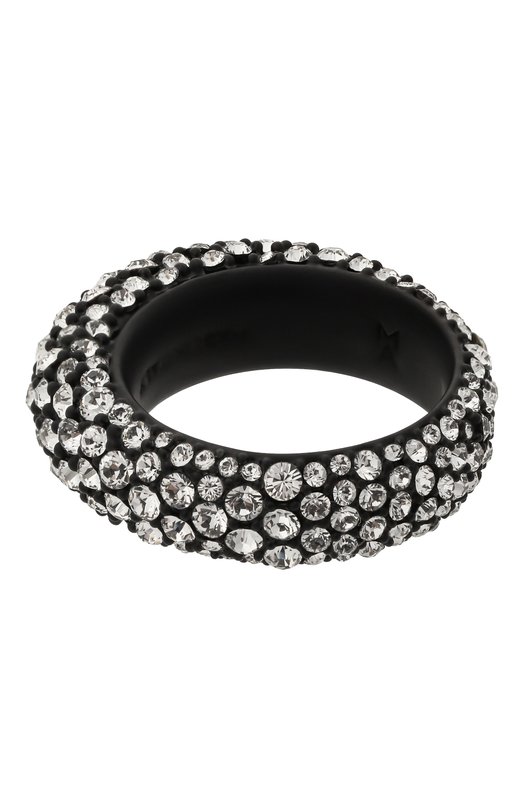 Кольцо Amina Muaddi CAMER0N RING/RUTHENIUM Чёрный  CAMER0N RING/RUTHENIUM Фото 3