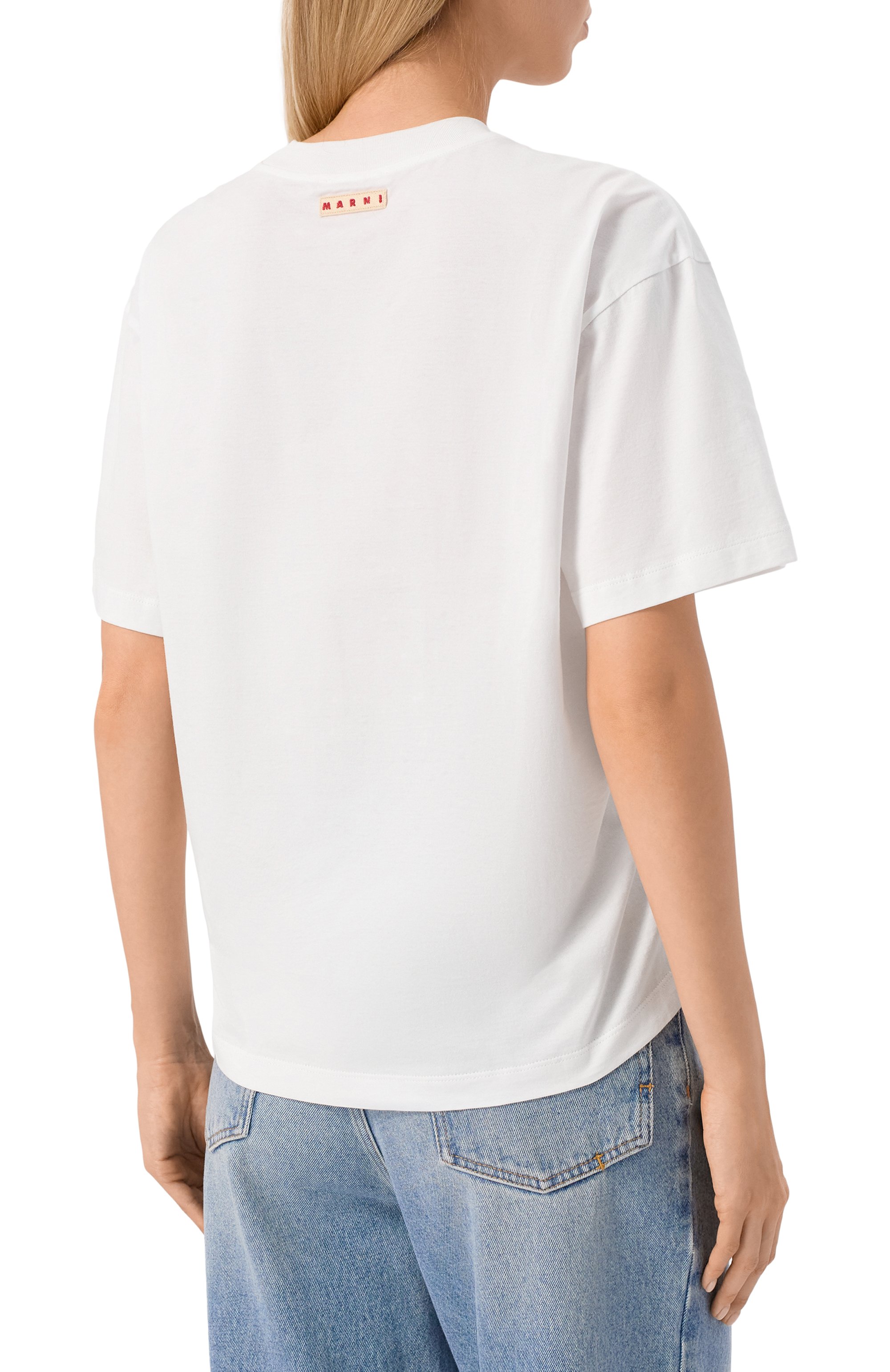 Хлопковая футболка MARNI, арт. THJET49M01/UTC446, фото 4