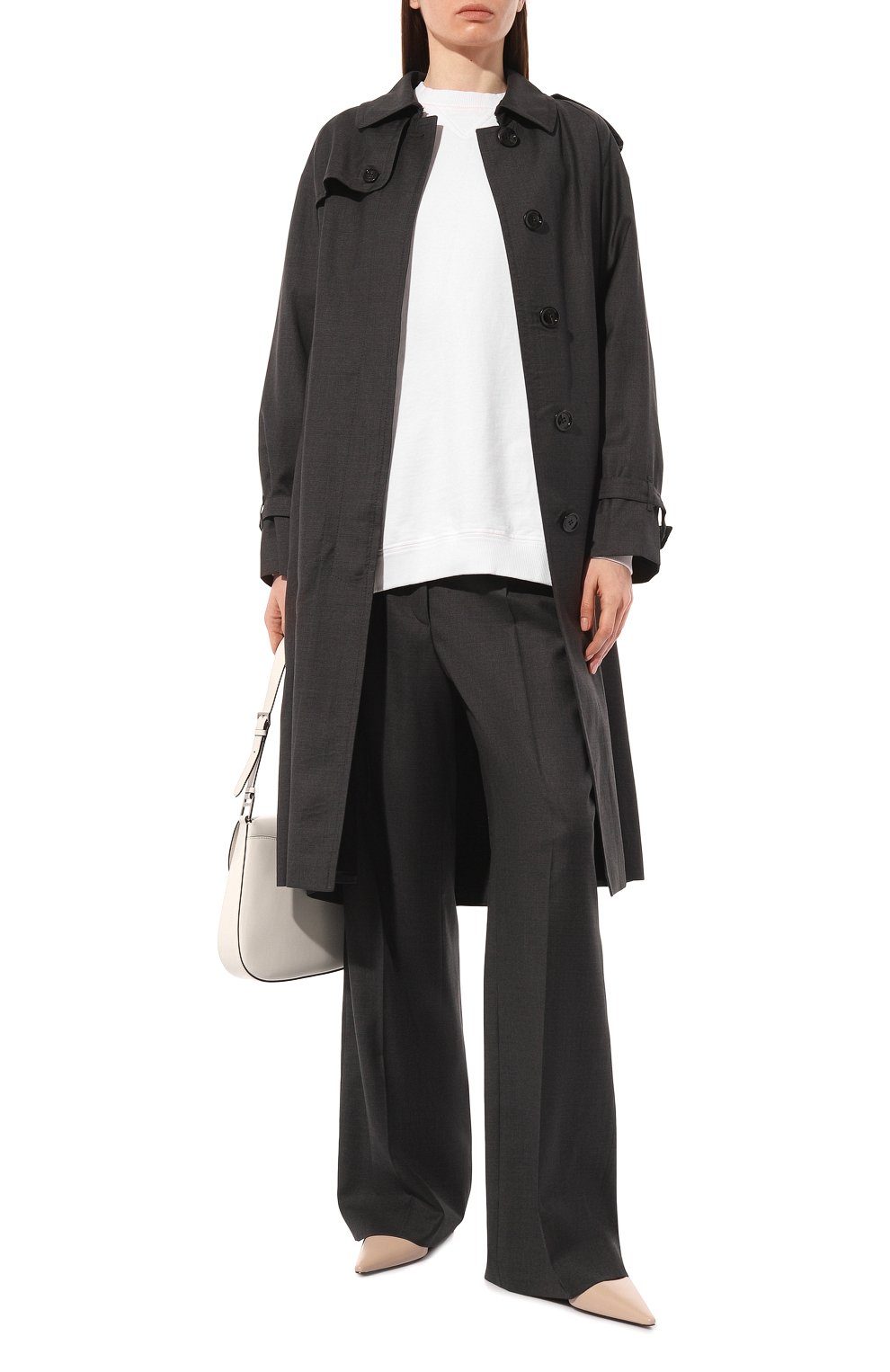 Хлопковый свитшот PRADA белого цвета по цене 115000 руб., арт. 134630-1YYC-F0964-202, фото 2 Хлопковый свитшот PRADA, арт. 134630-1YYC-F0964-202, фото 2