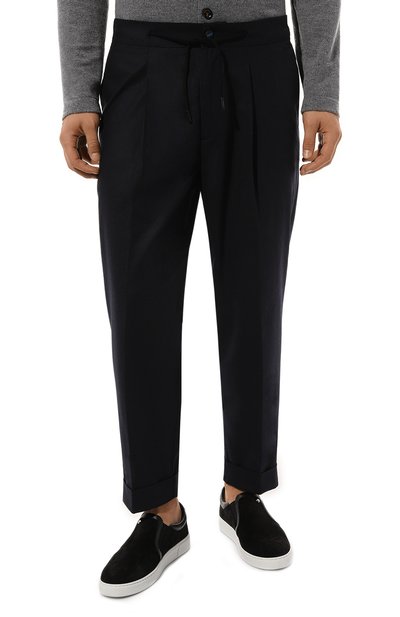 Шерстяные брюки KITON темно-синего цвета по цене 154500 руб., арт. UPKN023K0118E07, фото 3 Шерстяные брюки KITON, арт. UPKN023K0118E07, фото 3