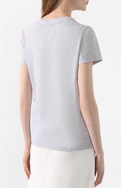 Хлопковая футболка KENZO серого цвета по цене 12100 руб., арт. 2TS721990, фото 4 Хлопковая футболка KENZO, арт. 2TS721990, фото 4