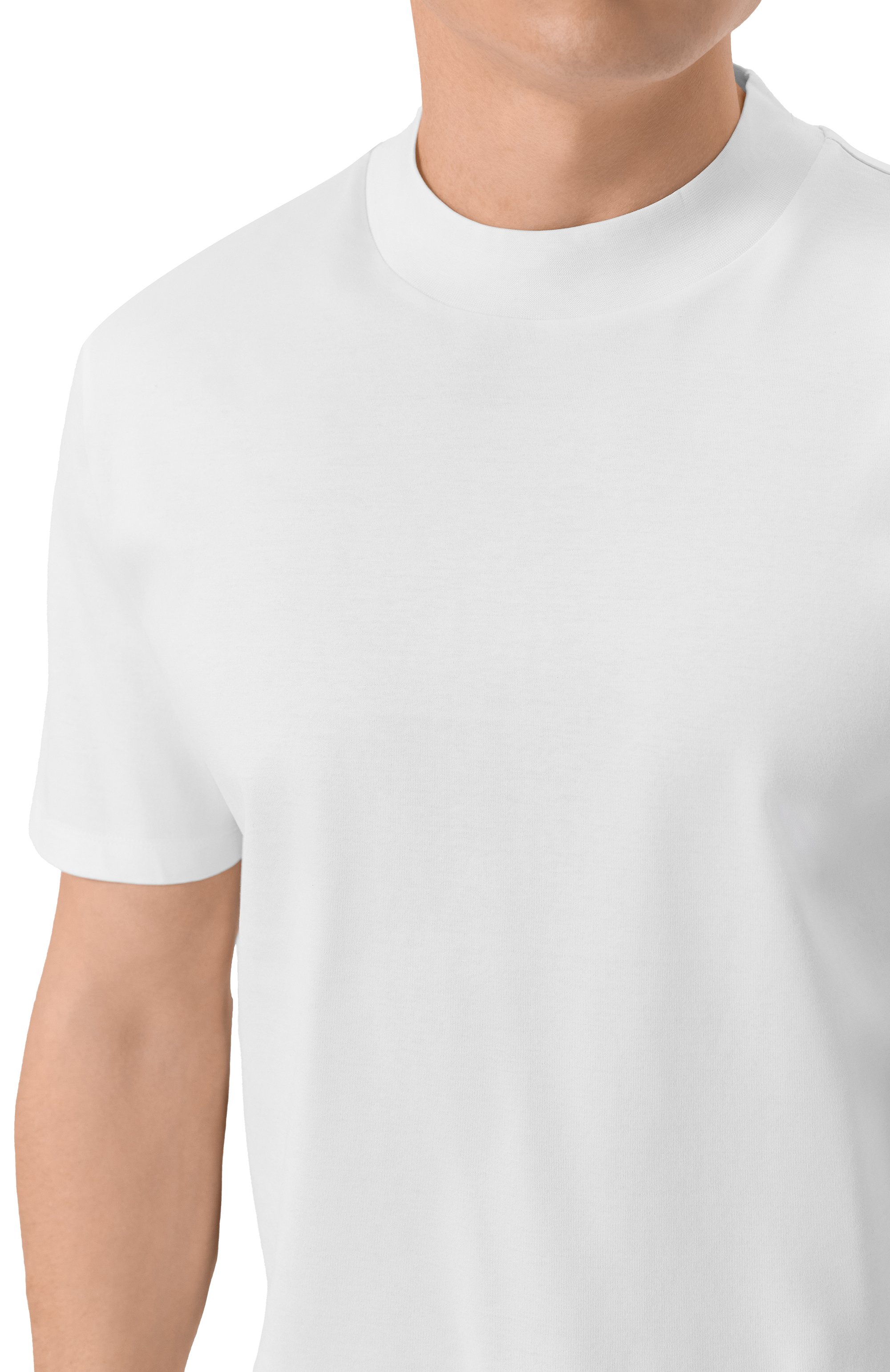 Хлопковая футболка HUGO белого цвета по цене 10500 руб., арт. 50542968, фото 5 Хлопковая футболка HUGO, арт. 50542968, фото 5