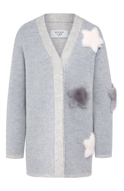 Женский кардиган SEVEN LAB, арт. KN19-02 white/grey