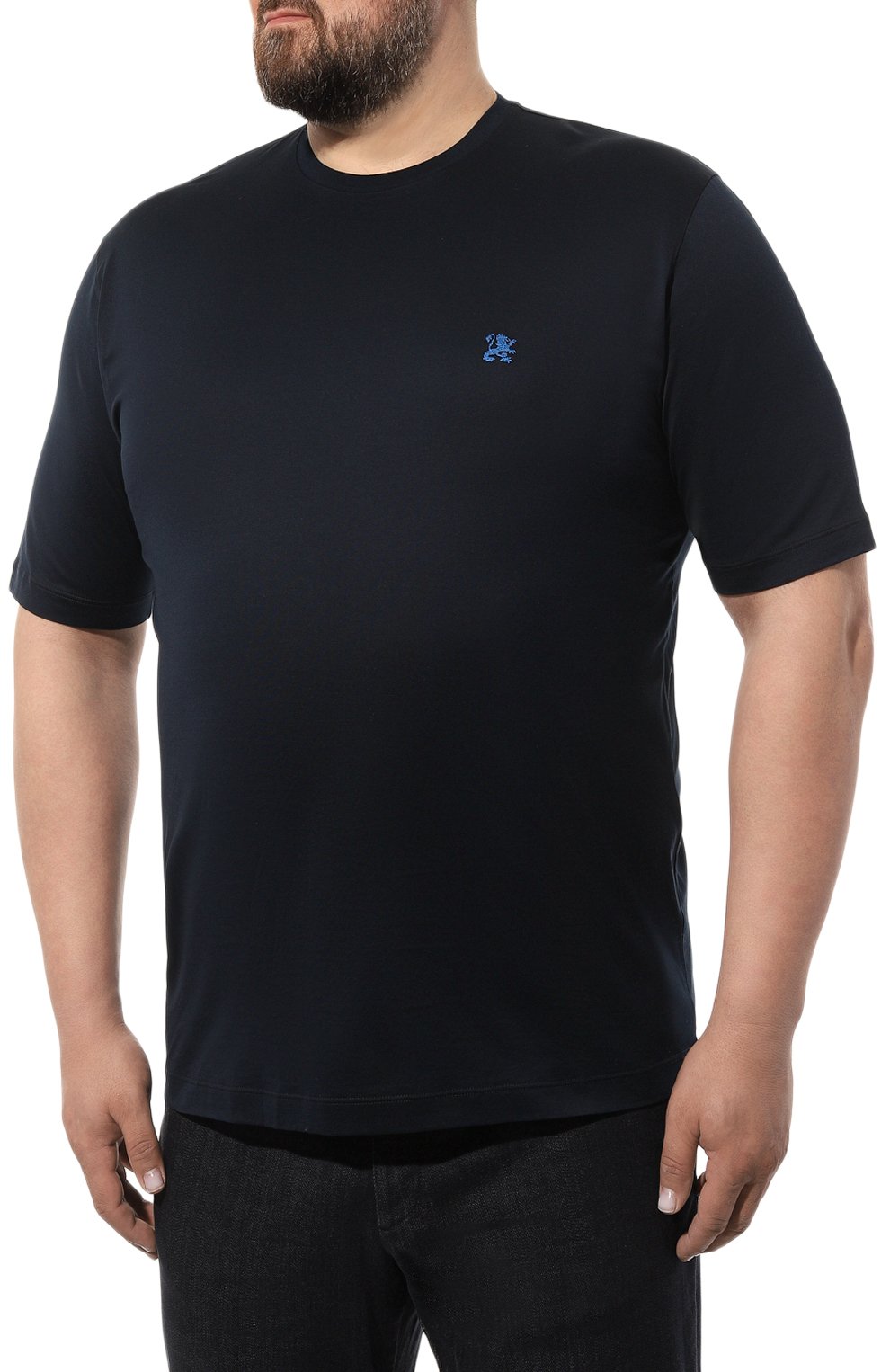 Хлопковая футболка ZILLI, арт. MBZ-NT510-MICR1/MC01/62-64, фото 3