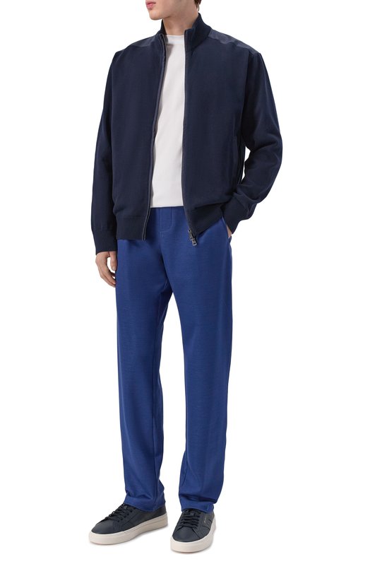 Хлопковые брюки Capobianco 20M706.BL00. Синий  20M706.BL00. Фото 2