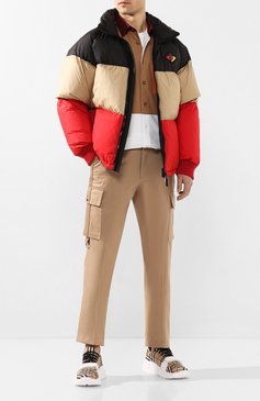 Мужская пуховик BURBERRY разноцветного цвета, арт. 8023656 | Фото 2 (Кросс-КТ: Куртка, Пуховик; Мужское Кросс-КТ: пуховик-короткий, Пуховик-верхняя одежда, Верхняя одежда; Рукава: Длинные; Материал внешний: Синтетический материал; Материал сплава: Проставлено; Материал подклада: Синтетический материал; Драгоценные камни: Проставлено; Длина (верхняя одежда): Короткие; Материал утеплителя: Пух и перо; Статус проверки: Проверена категория)