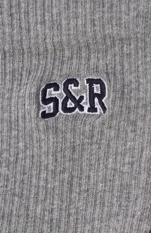 Хлопковые носки Sporty and Rich AC07764082GY03 Серый  AC07764082GY03 Фото 2