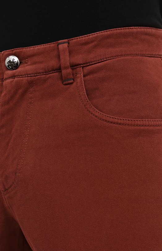 Хлопковые брюки Zilli M0U-D0160-C0TE1/R001 Коричневый  M0U-D0160-C0TE1/R001 Фото 5