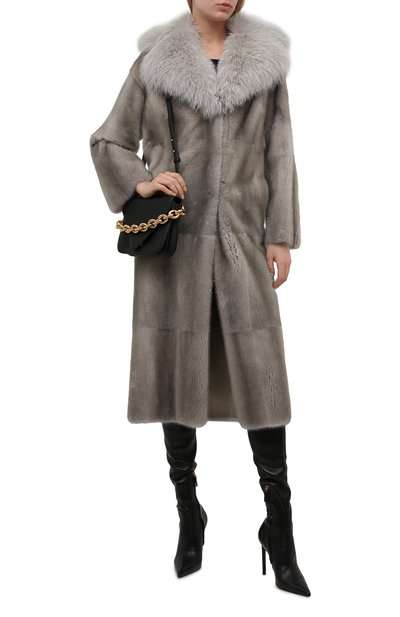 Шуба из норки и воротником из песца VALENTINO, арт. QF2FA5101LF, фото 2