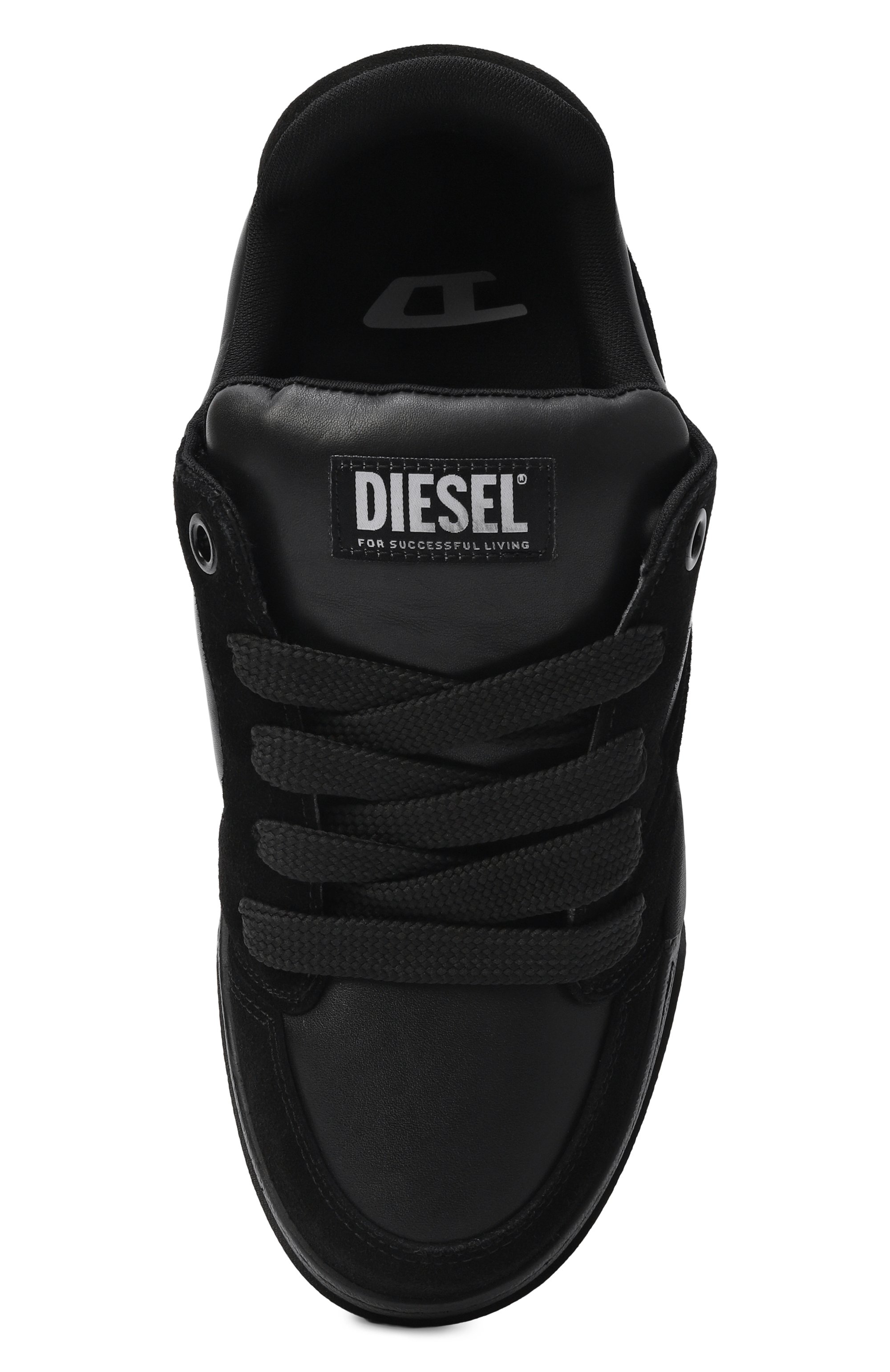 Кожаные кеды s-d-ollie DIESEL черного цвета по цене 29050 руб., арт. Y03796/P7476, фото 5 Кожаные кеды s-d-ollie DIESEL, арт. Y03796/P7476, фото 5