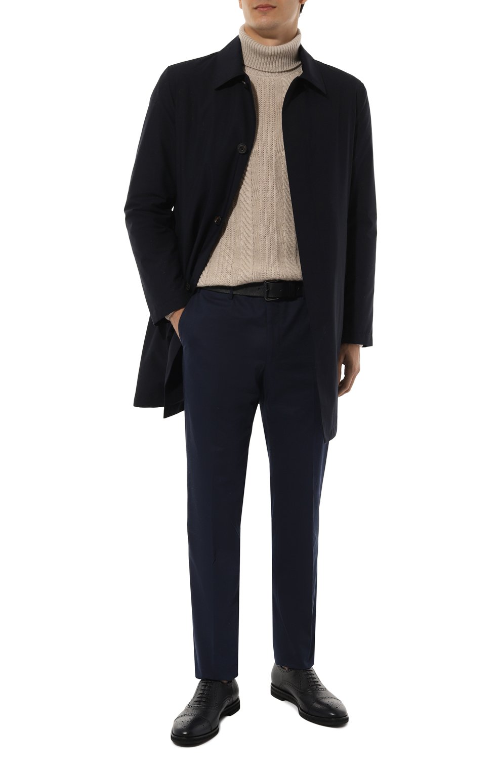 Кожаные оксфорды BARRETT темно-синего цвета по цене 69950 руб., арт. 222U013.9, фото 2 Кожаные оксфорды BARRETT, арт. 222U013.9, фото 2