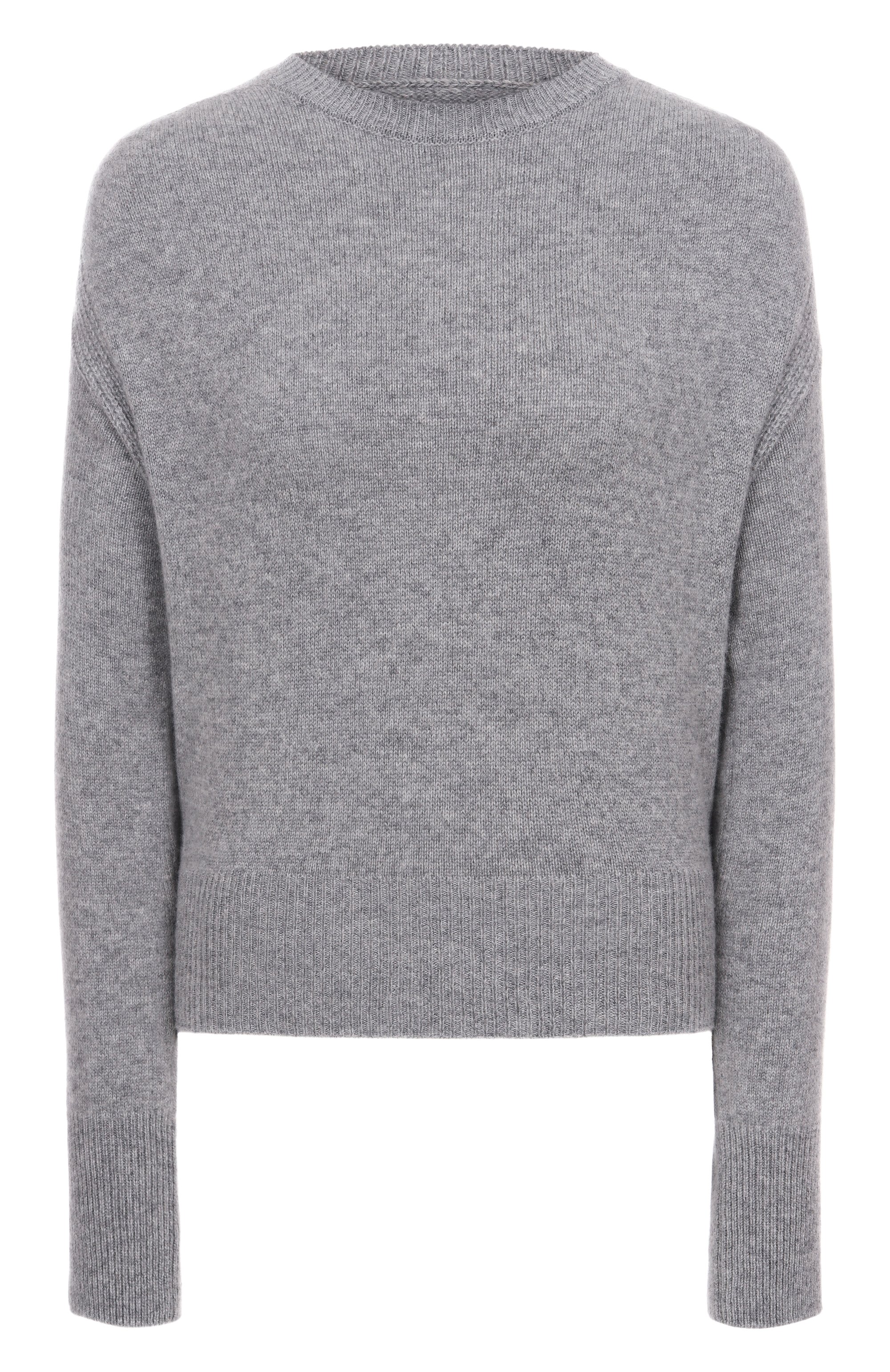 Кашемировый пуловер SASUPHI серого цвета по цене 141500 руб., арт. W25656/WS, фото 1 Кашемировый пуловер SASUPHI, арт. W25656/WS, фото 1