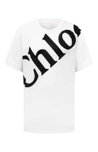 Женская хлопковая футболка CHLOÉ, арт. CHC21AJH13184