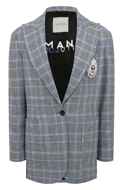 Жакет из вискозы и льна ERMANNO FIRENZE, арт. D40EI 001E39, фото 1