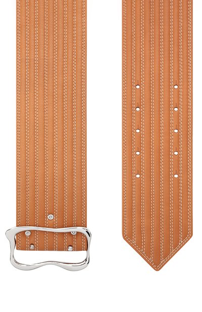 Кожаный ремень CHLOÉ коричневого цвета по цене 110000 руб., арт. CHC21UC052AB1, фото 2 Кожаный ремень CHLOÉ, арт. CHC21UC052AB1, фото 2