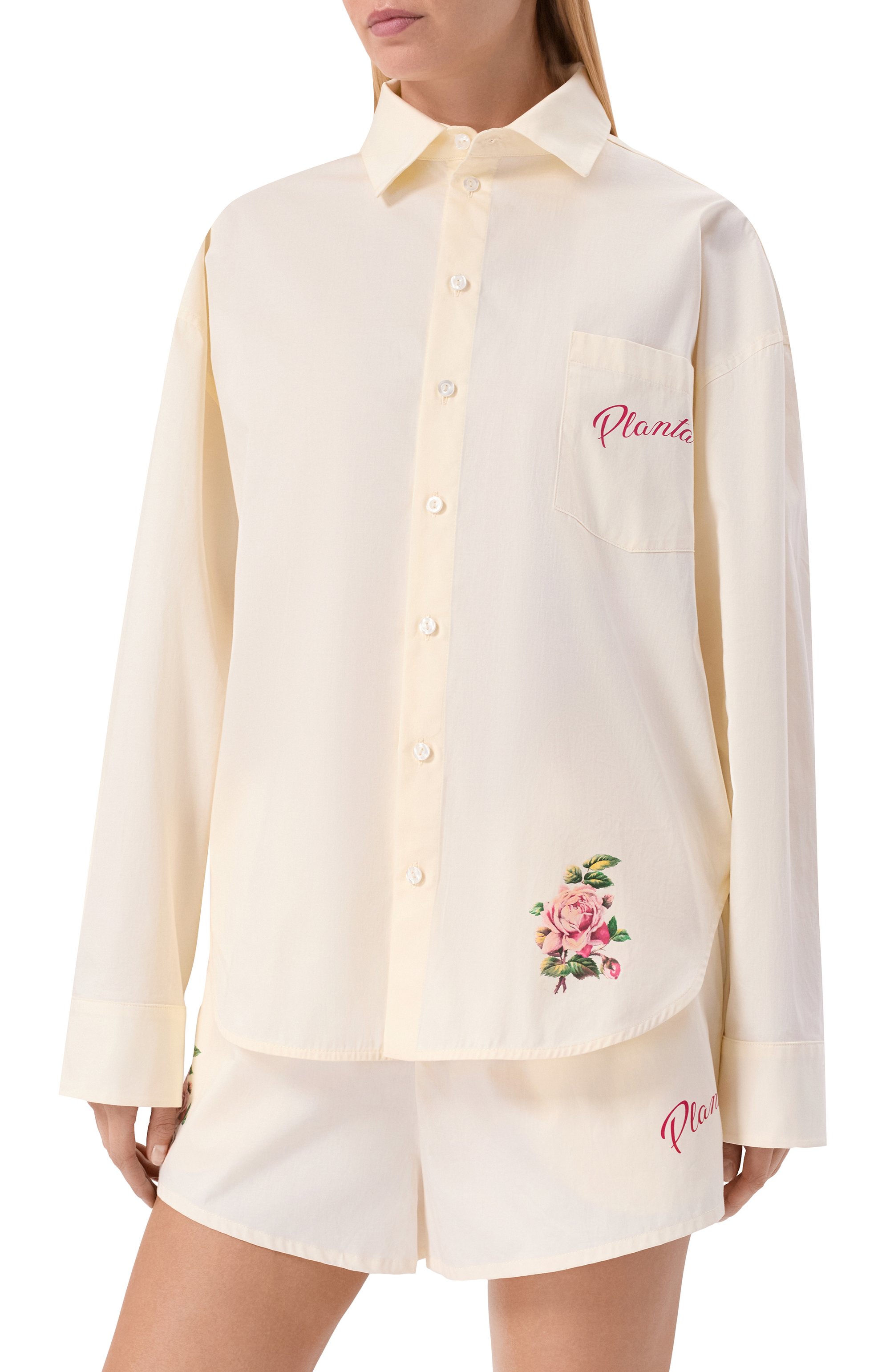 Хлопковая рубашка PLANTA ROSA, арт. PR/SHIRT001/ROSA, фото 6