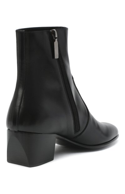 Кожаные ботильоны james SAINT LAURENT, арт. 632502/1YU00, фото 4