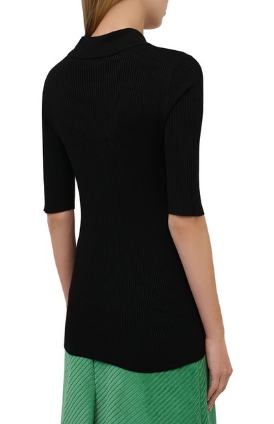 Поло из шерсти и шелка PRADA, арт. P24D1H-1XA3-F0002-202, фото 4