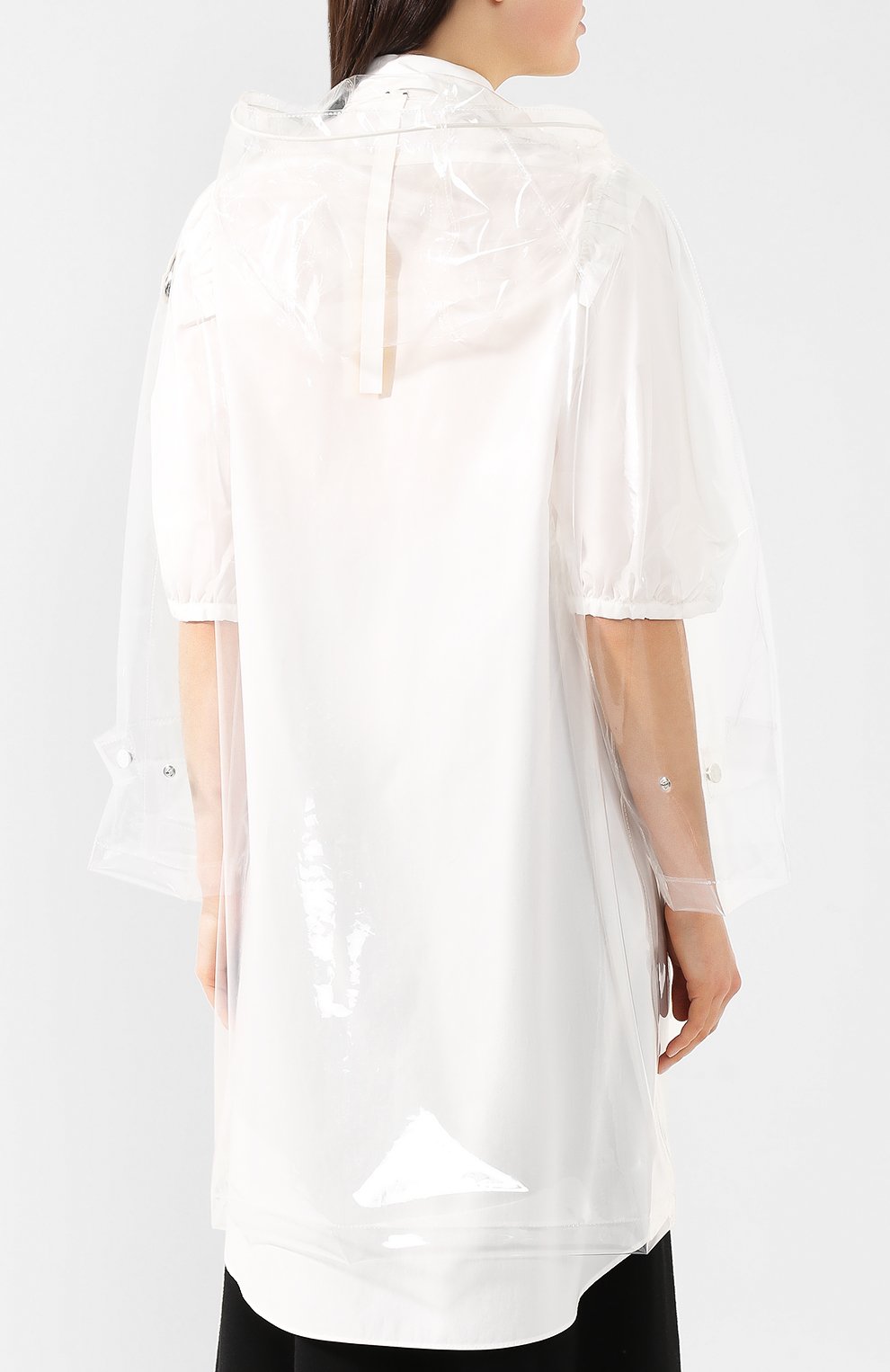 Плащ 4 moncler simone rocha MONCLER GENIUS прозрачного цвета по цене 112000 руб., арт. E1-09W-47001-55-68588, фото 4 Плащ 4 moncler simone rocha MONCLER GENIUS, арт. E1-09W-47001-55-68588, фото 4