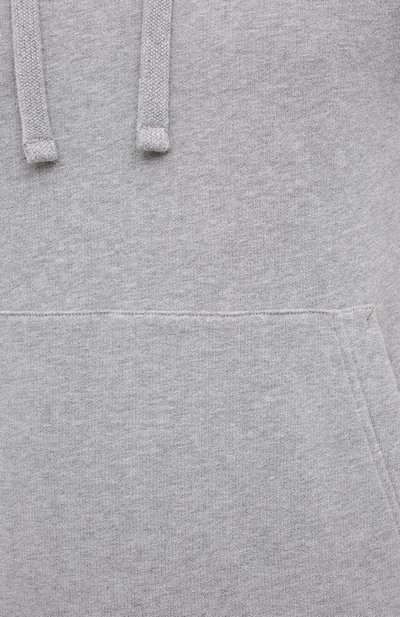 Хлопковое худи STONE ISLAND светло-серого цвета по цене 27800 руб., арт. 731564120, фото 5 Хлопковое худи STONE ISLAND, арт. 731564120, фото 5