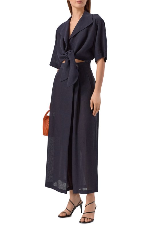 Льняные брюки Loro Piana FAP7928 Синий  FAP7928 Фото 2