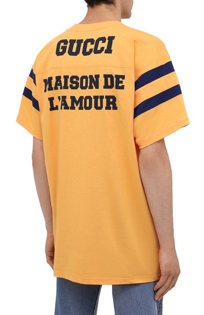 Хлопковая футболка GUCCI, арт. 655459/XJDHI, фото 4