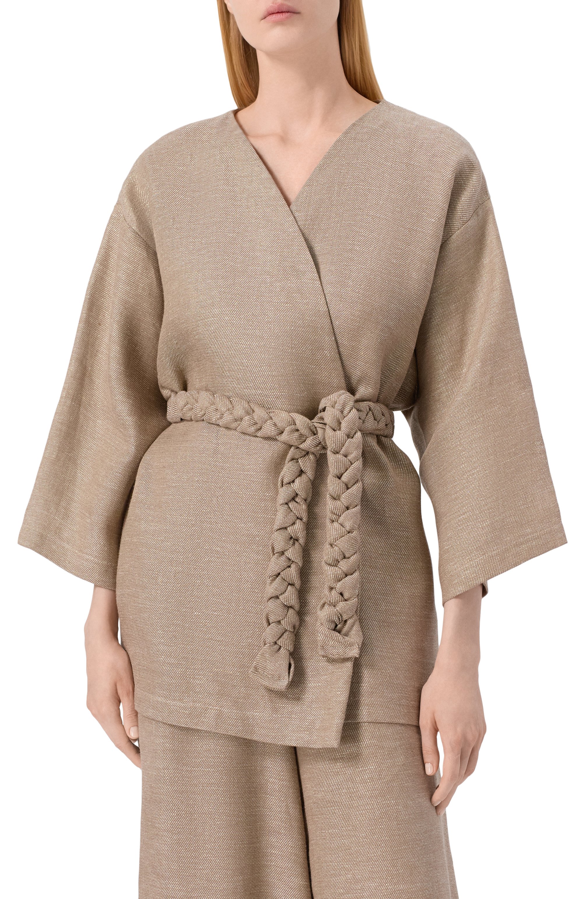 Льняное кимоно LEFFERS, арт. 4\2.52.61.12.21, фото 3