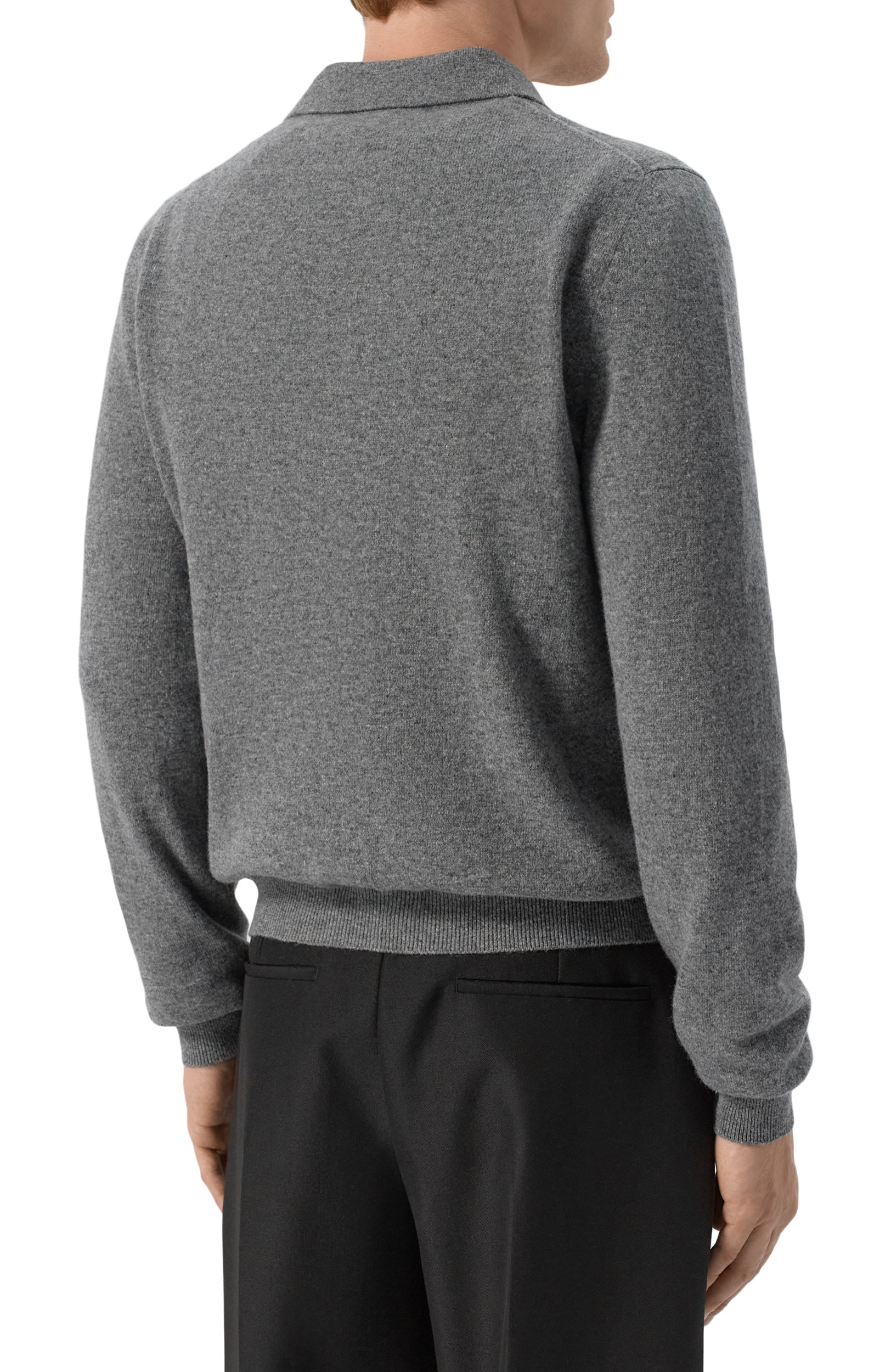Поло из шерсти и кашемира JIL SANDER серого цвета по цене 184500 руб., арт. J22GL0147/J14855, фото 4 Поло из шерсти и кашемира JIL SANDER, арт. J22GL0147/J14855, фото 4