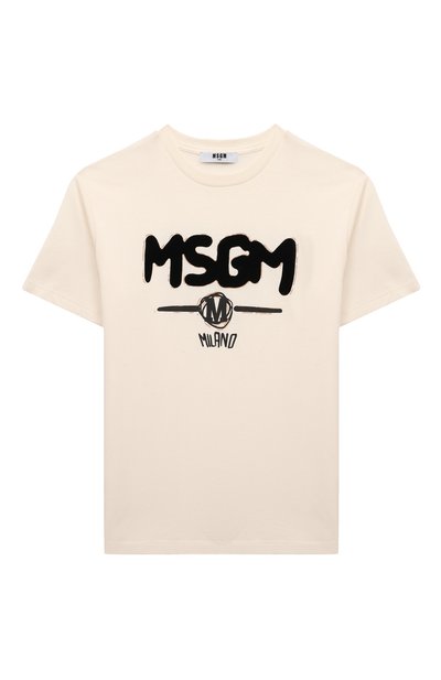 Хлопковая футболка MSGM KIDS, арт. F4MSJBTH087