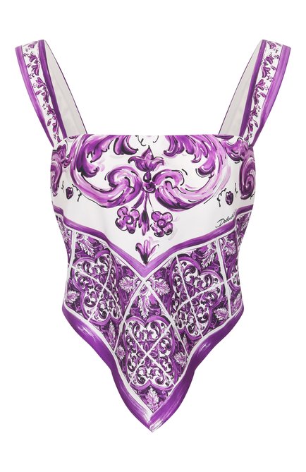 Женский шелковый топ DOLCE & GABBANA, арт. F7BB0T/HI1T1