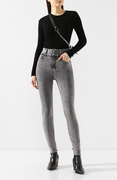 Шерстяной пуловер HELMUT LANG черного цвета по цене 27350 руб., арт. J09HW708, фото 2 Шерстяной пуловер HELMUT LANG, арт. J09HW708, фото 2
