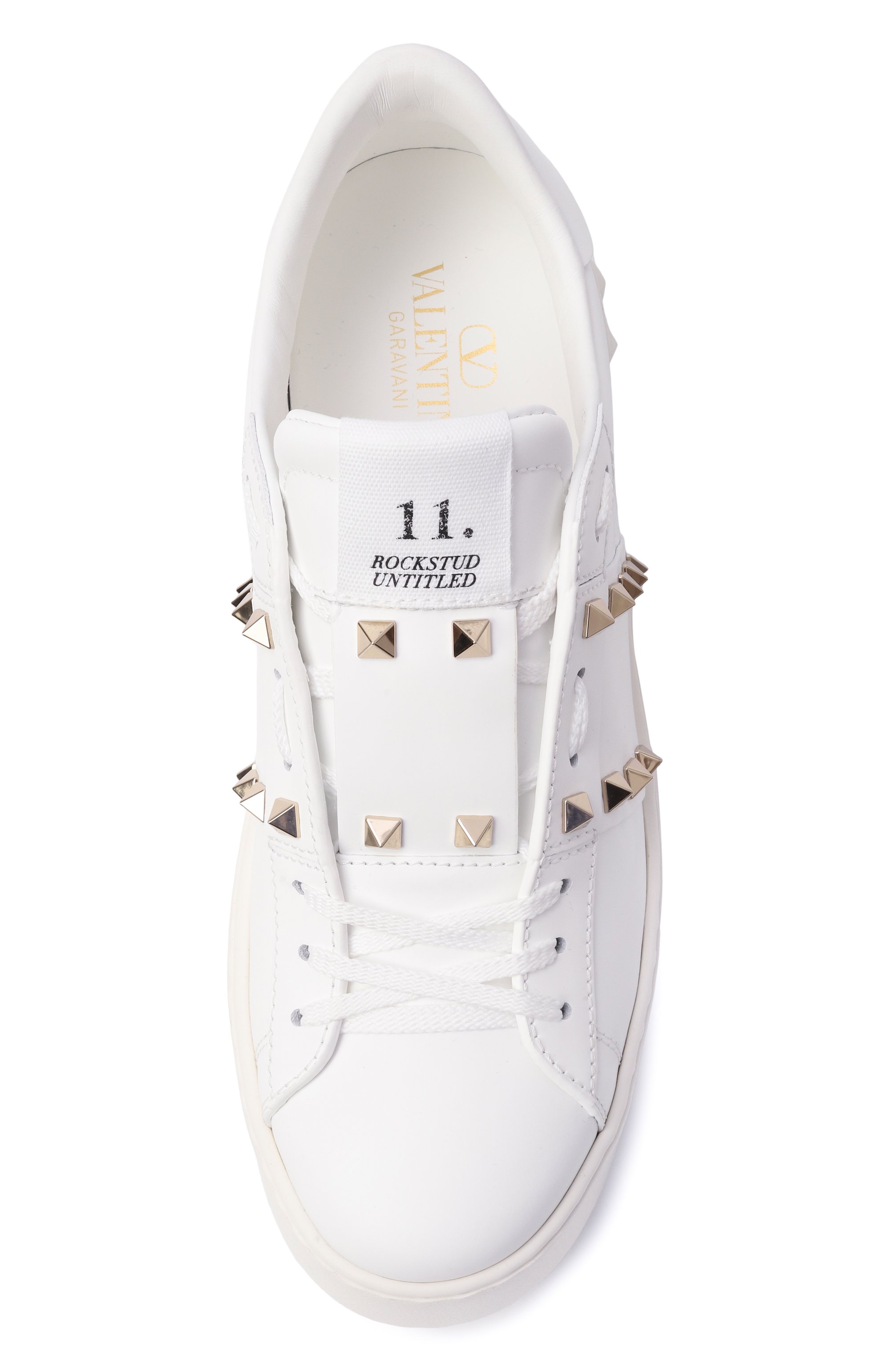 Кожаные кеды rockstud untitled VALENTINO, арт. 5W2S0GG8/BHS, фото 6
