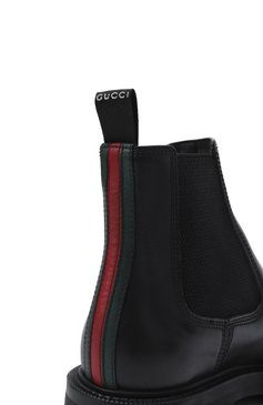 Мужские кожаные челси GUCCI черного цвета, арт. 794167/AADPE | Фото 7 (Материал внутренний: Натуральная кожа; Материал утеплителя: Без утеплителя; Материал внешний: Натуральная кожа; Подошва: Плоская; Мужское Кросс-КТ: Челси-обувь)