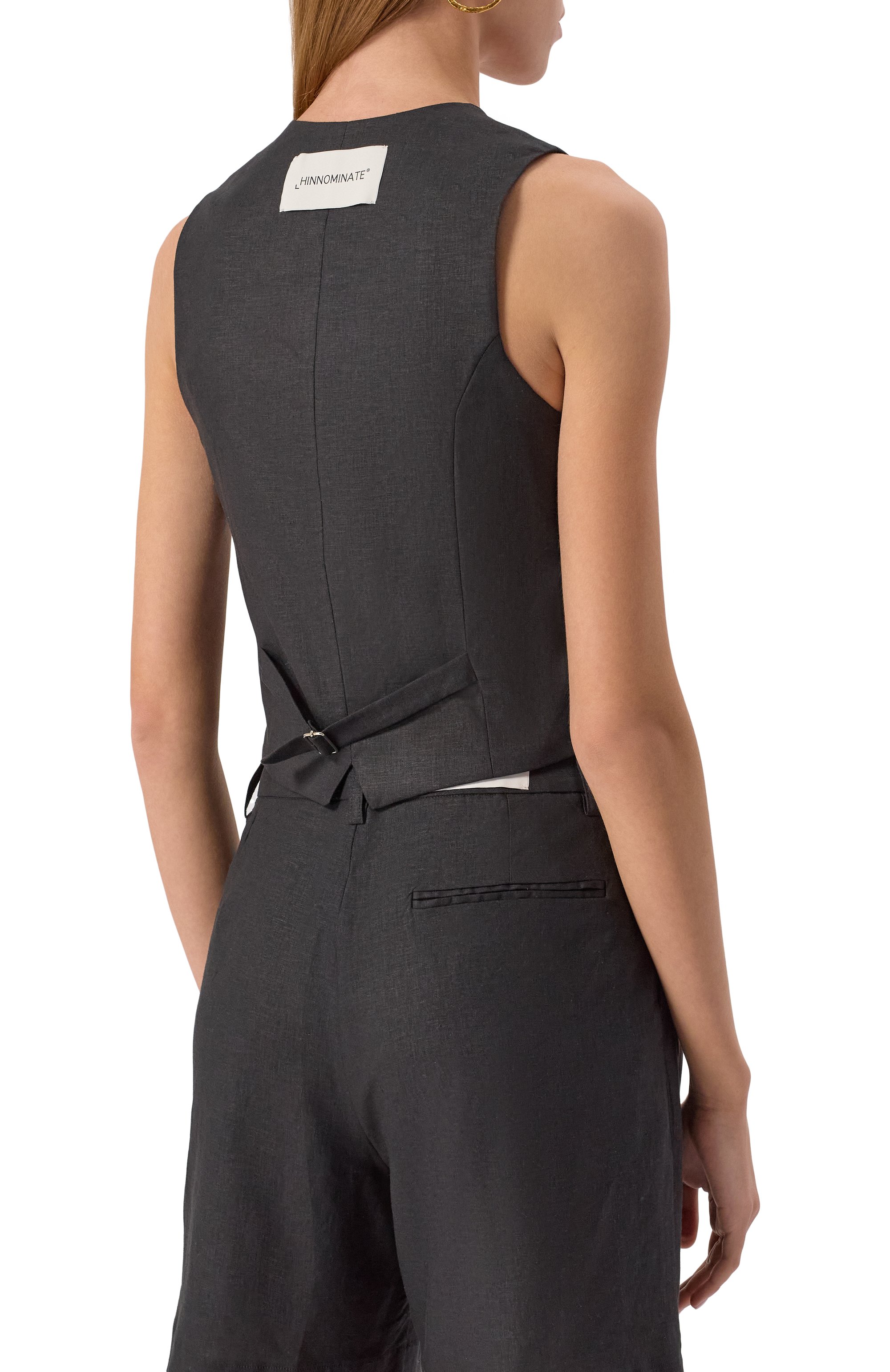 Жилет изо льна и вискозы HINNOMINATE, арт. HMABW01842, фото 4