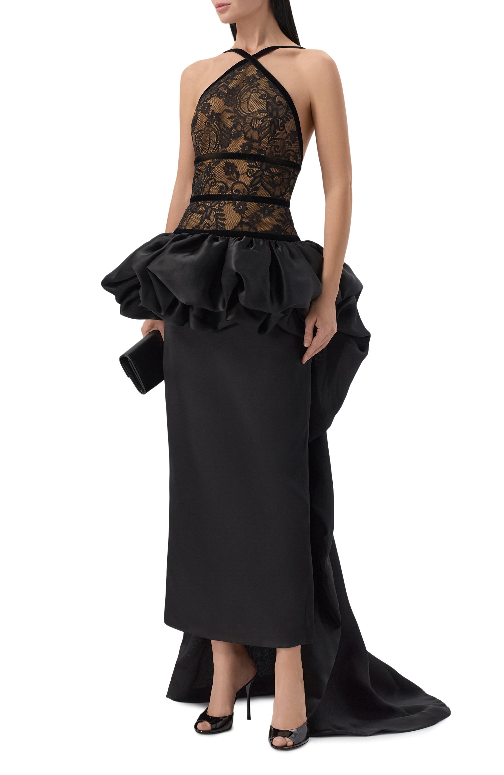 Платье ELIE SAAB черного цвета по цене 622000 руб., арт. D1380NF26/L0R02, фото 2 Платье ELIE SAAB, арт. D1380NF26/L0R02, фото 2