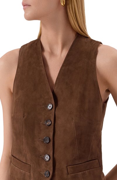 Замшевый жилет GIUSEPPE DI MORABITO, арт. 05FWWD283P 05366, фото 5