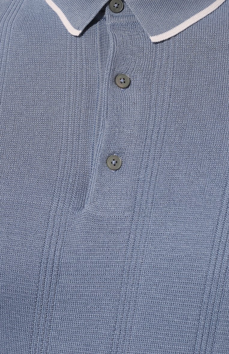 Поло из шелка и хлопка BOSS, арт. 50486742, фото 5