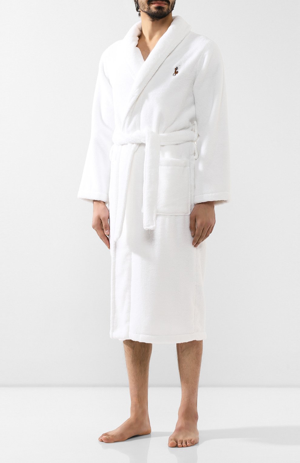 Хлопковый халат POLO RALPH LAUREN белого цвета по цене 16450 руб., арт. 714621695, фото 3 Хлопковый халат POLO RALPH LAUREN, арт. 714621695, фото 3
