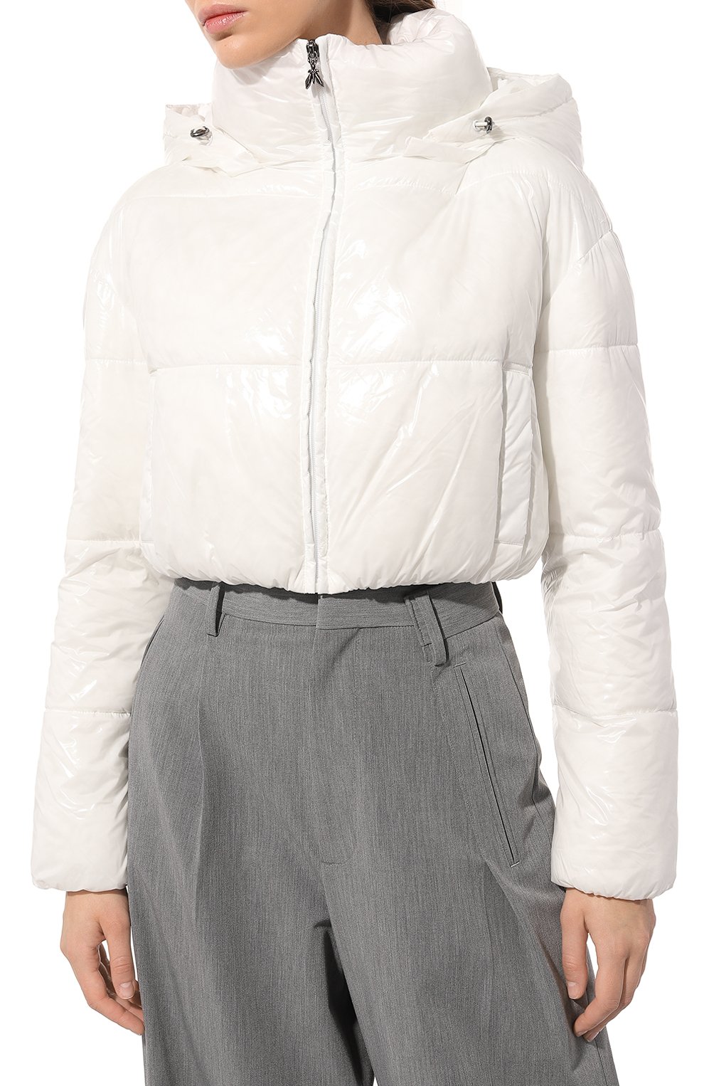 Утепленная куртка PATRIZIA PEPE белого цвета по цене 37800 руб., арт. 8O0085_A304, фото 3 Утепленная куртка PATRIZIA PEPE, арт. 8O0085_A304, фото 3