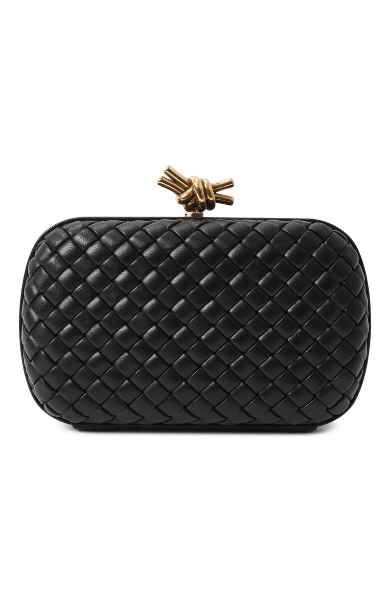 Женский клатч knot BOTTEGA VENETA черного цвета, арт. 717622/V01D1 | Фото 6 (Материал: Натуральная кожа; Женское Кросс-КТ: Клатч-клатчи, Вечерняя сумка; Размер: mini; Автоматизация ТО: Проставлено; Автоматизация состава: Проставлено)