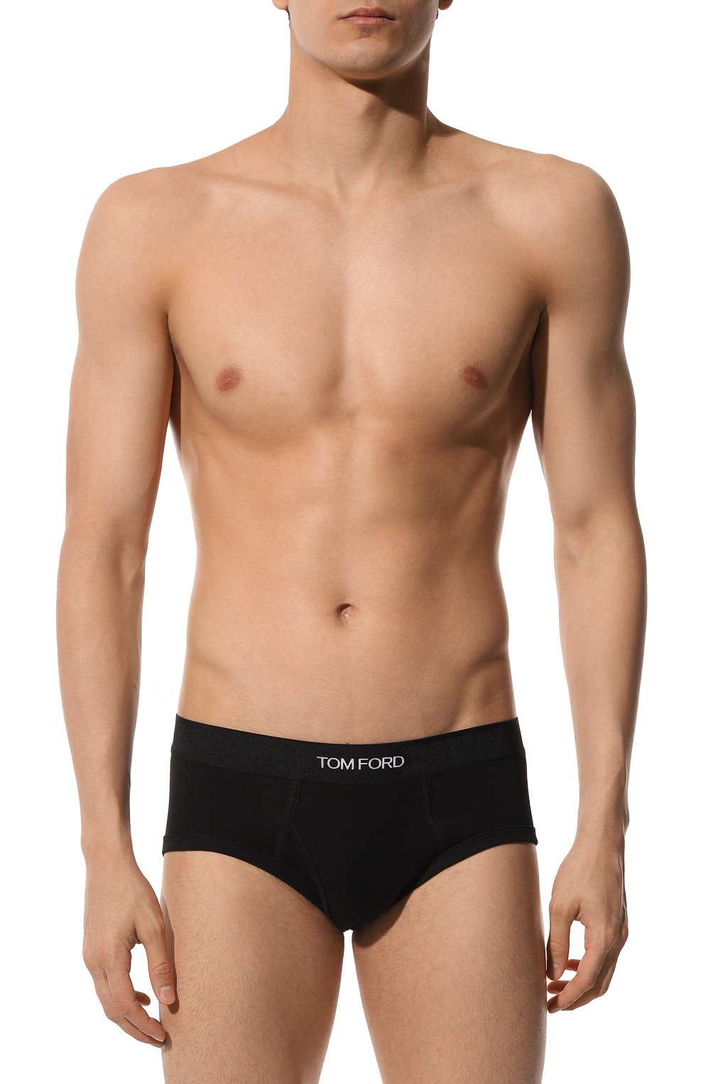 Хлопковые брифы TOM FORD черного цвета по цене 9210 руб., арт. T4LC1104, фото 2 Хлопковые брифы TOM FORD, арт. T4LC1104, фото 2