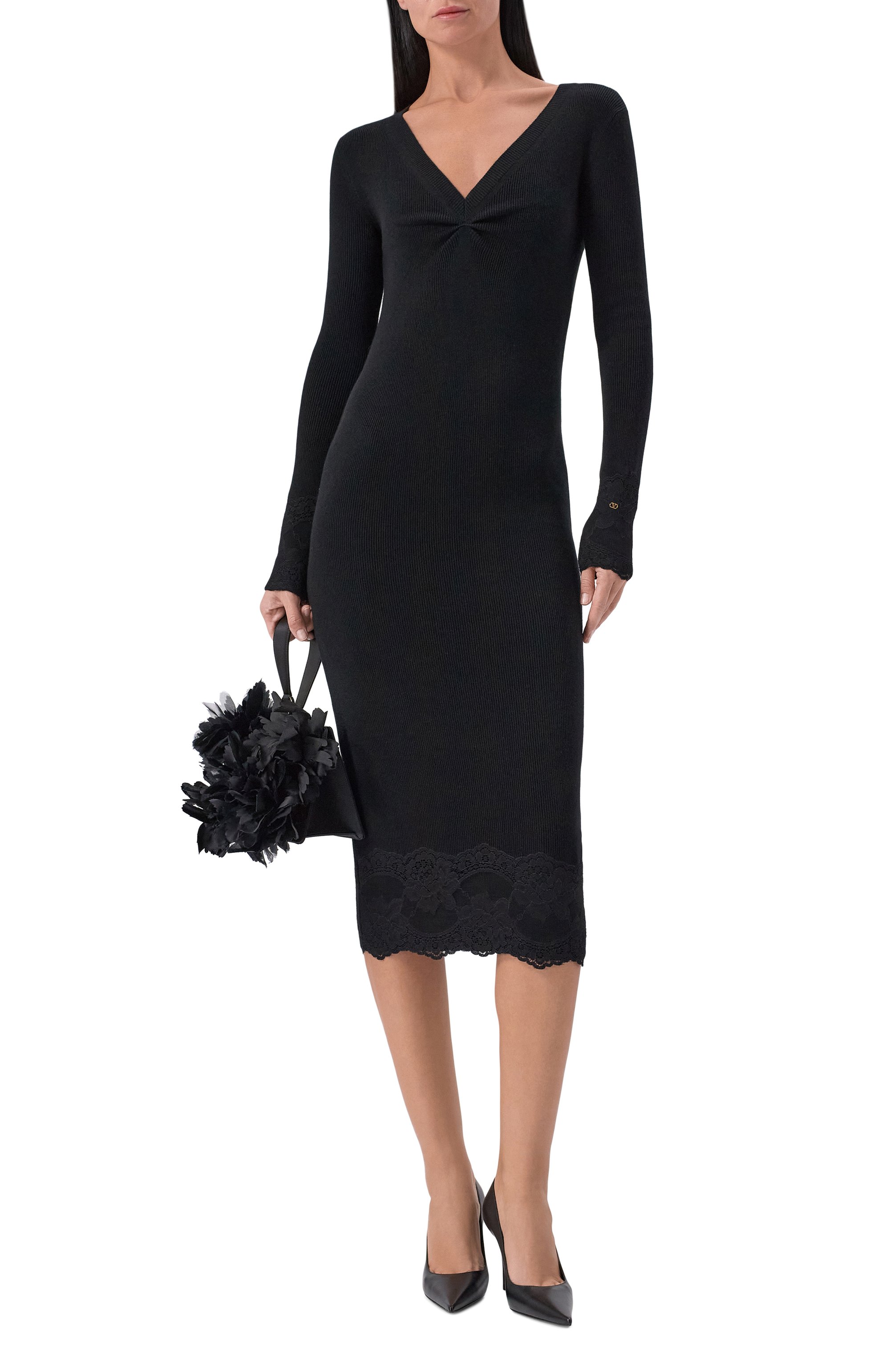 Кашемировое платье VALENTINO, арт. 7B0KD14L/9SH, фото 2