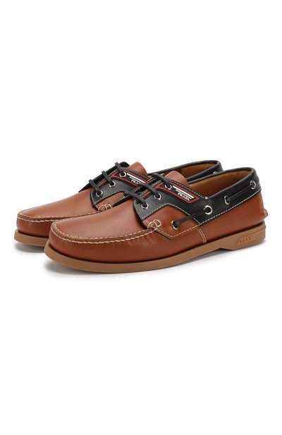 Кожаные топсайдеры PRADA, арт. 2EG269-3F3Y-F0L3R, фото 1