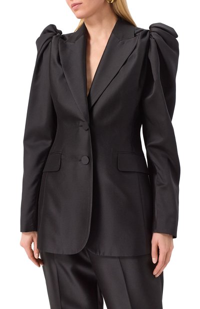 Жакет из шерсти и шелка ZIMMERMANN черного цвета по цене 327500 руб., арт. 2135JR251, фото 3 Жакет из шерсти и шелка ZIMMERMANN, арт. 2135JR251, фото 3